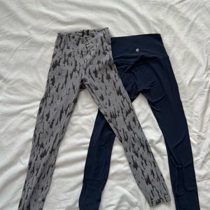 Two pairs of Lululemon leggings